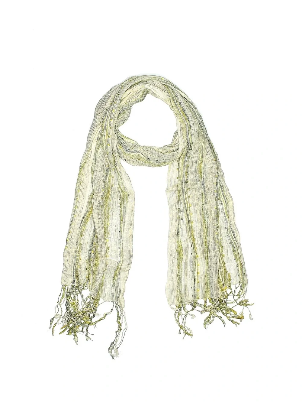 Chico's Lightweight Scarf with Fringe